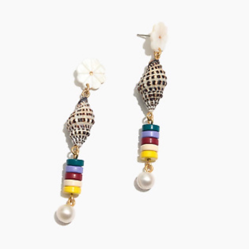 Madewell | Beachside Shell Dangle Earrings